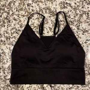 NWT VS Pink Black Sports Bra, Sz XS/S